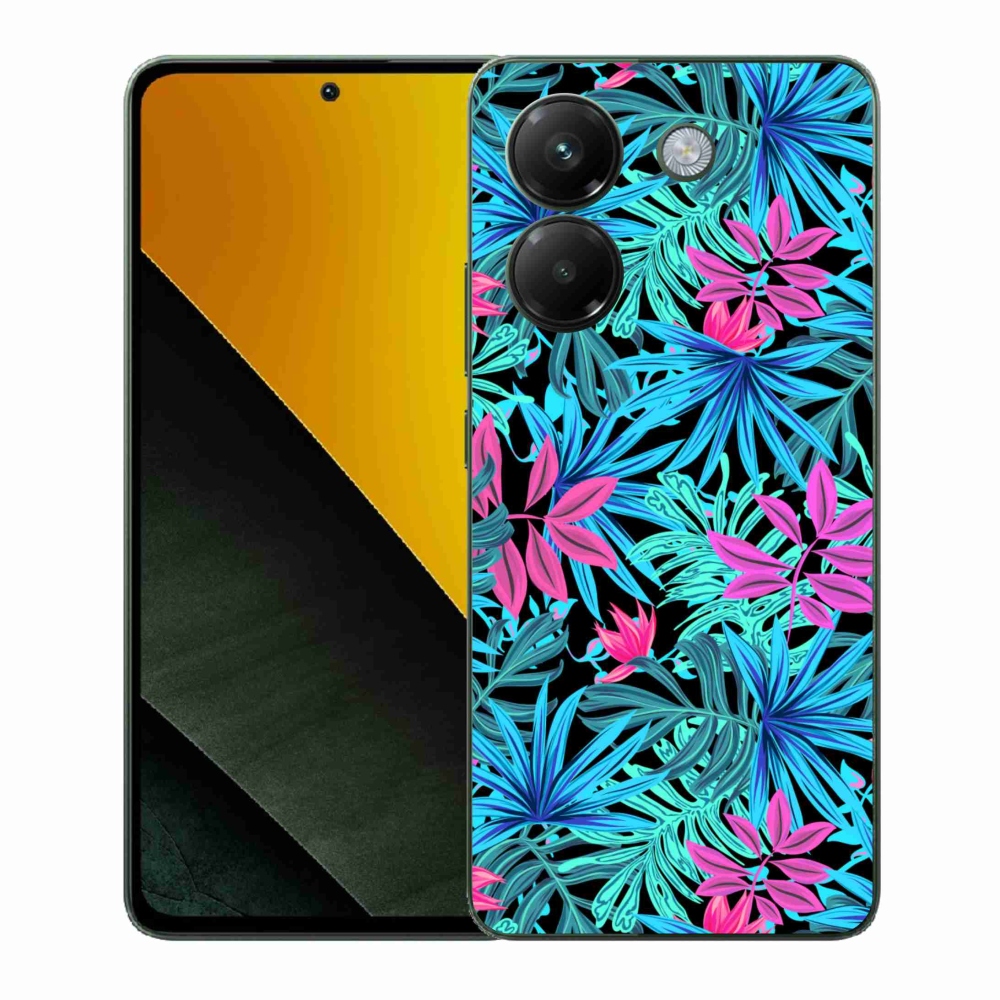 Gelový kryt mmCase na Xiaomi Poco M7 Pro 5G - květiny 3