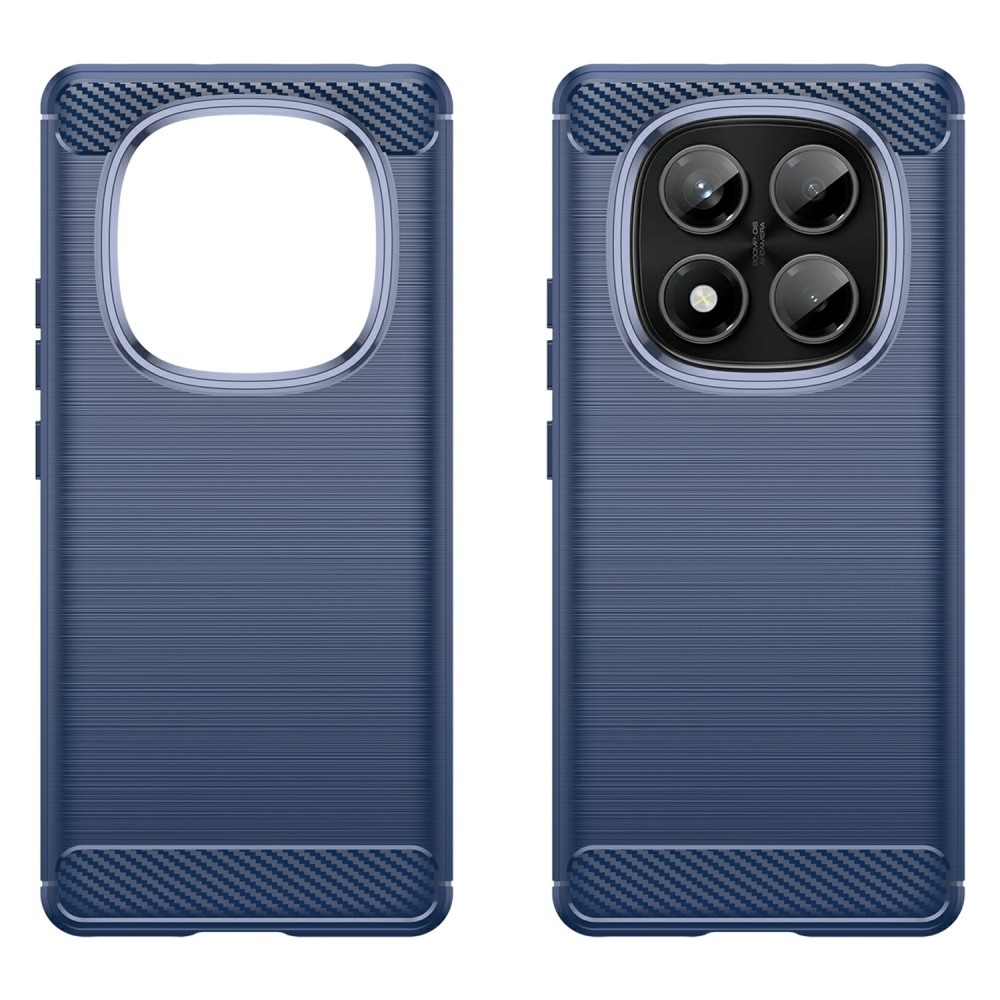 Carbon odolný gelový obal na Xiaomi Redmi Note 14 Pro - modrý