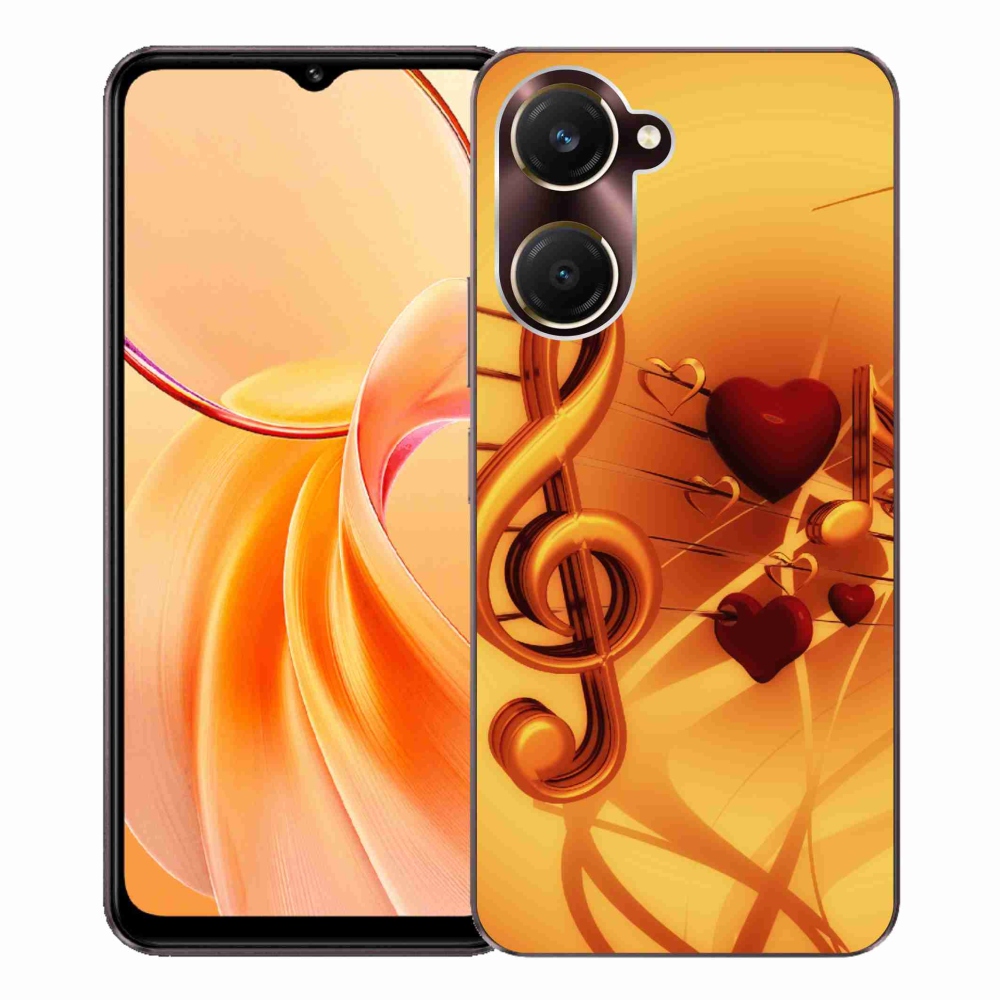 Gelový kryt mmCase na Vivo Y28s 5G - noty