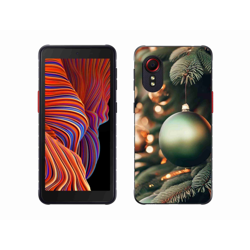 Gelový kryt mmCase na Samsung Galaxy Xcover 5 - vánoční ozdoby 1