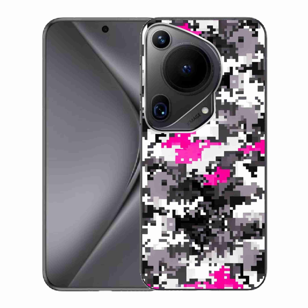 Gelový kryt mmCase na Huawei Pura 70 Ultra - maskáčový vzor 4