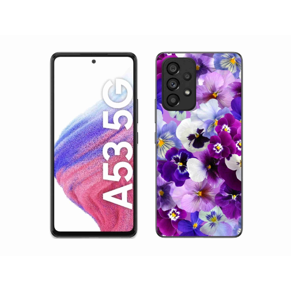 Gelový kryt mmCase na Samsung Galaxy A53 5G - květiny 9