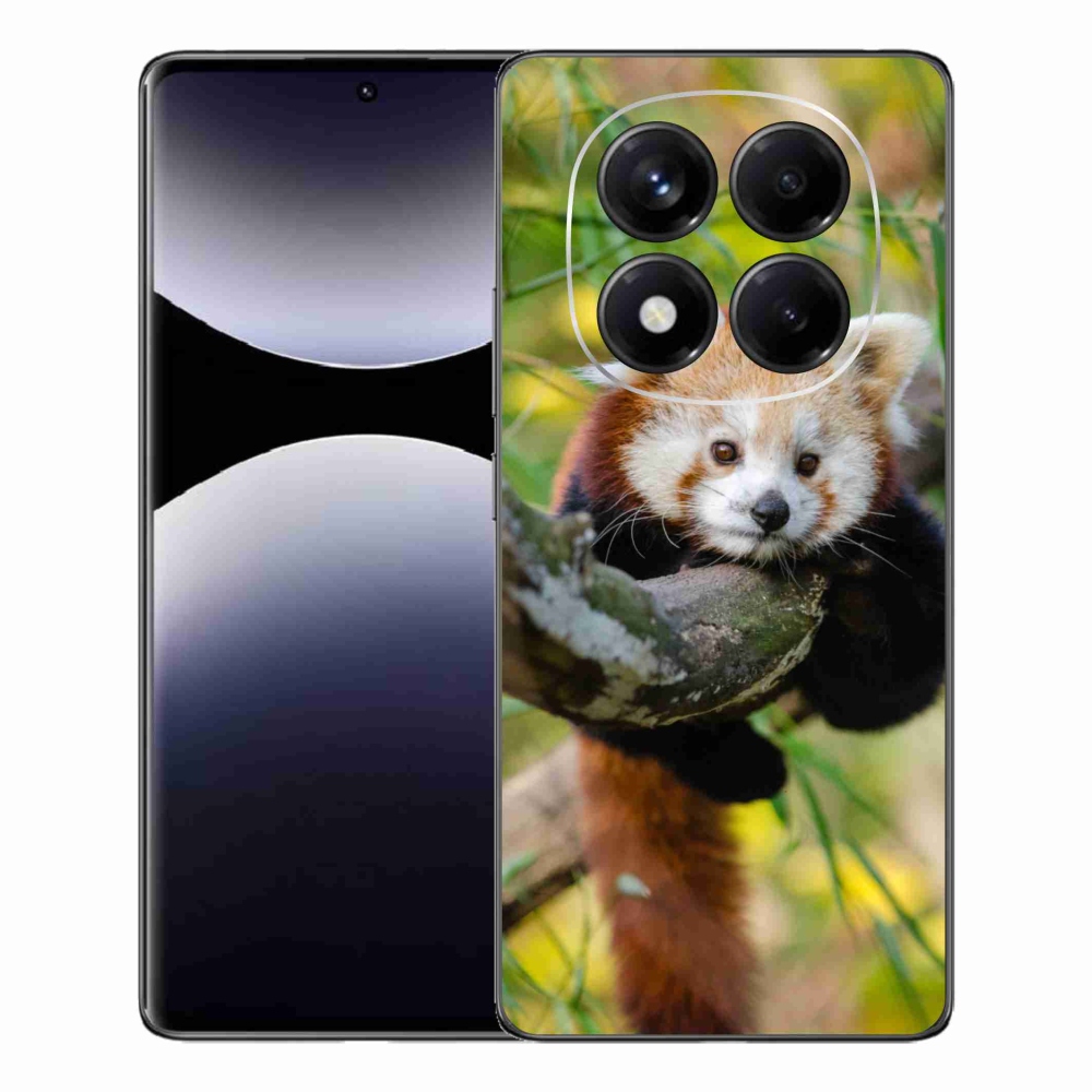 Gelový kryt mmCase na Xiaomi Redmi Note 14 Pro - panda červená