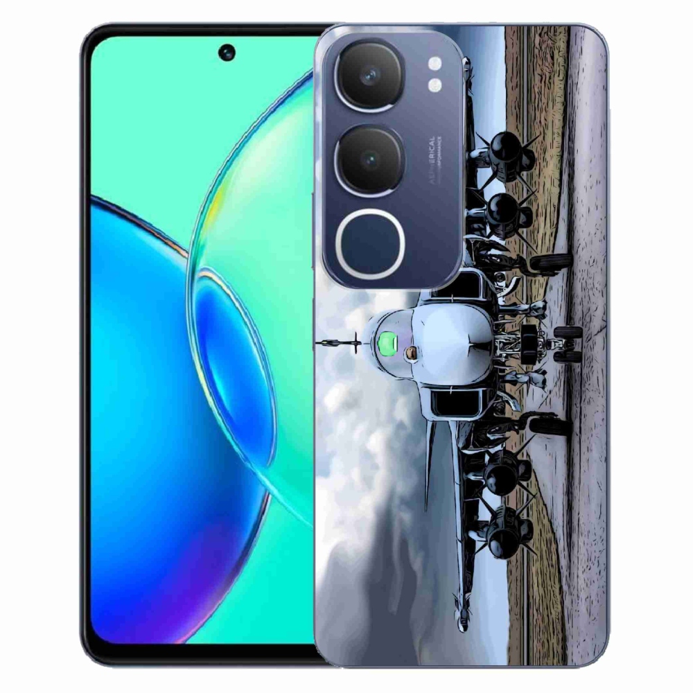 Gelový kryt mmCase na Vivo Y19s - vojenské letadlo