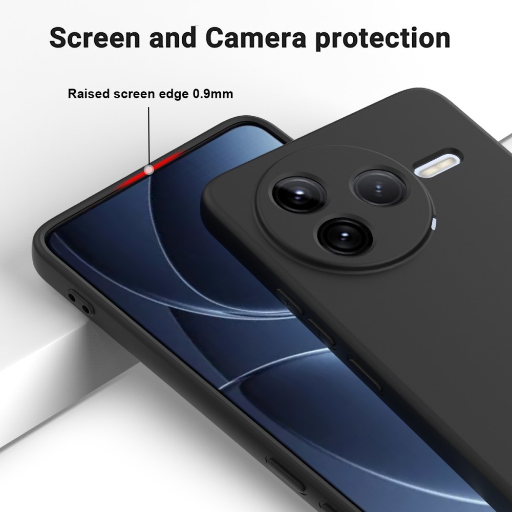 Matný silikonový obal na Xiaomi Poco F7 Pro - černý