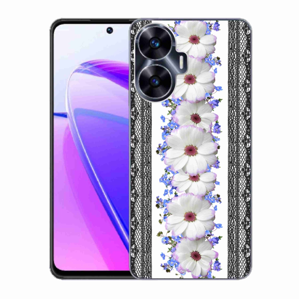 Gelový kryt mmCase na Realme C55 - květiny 8