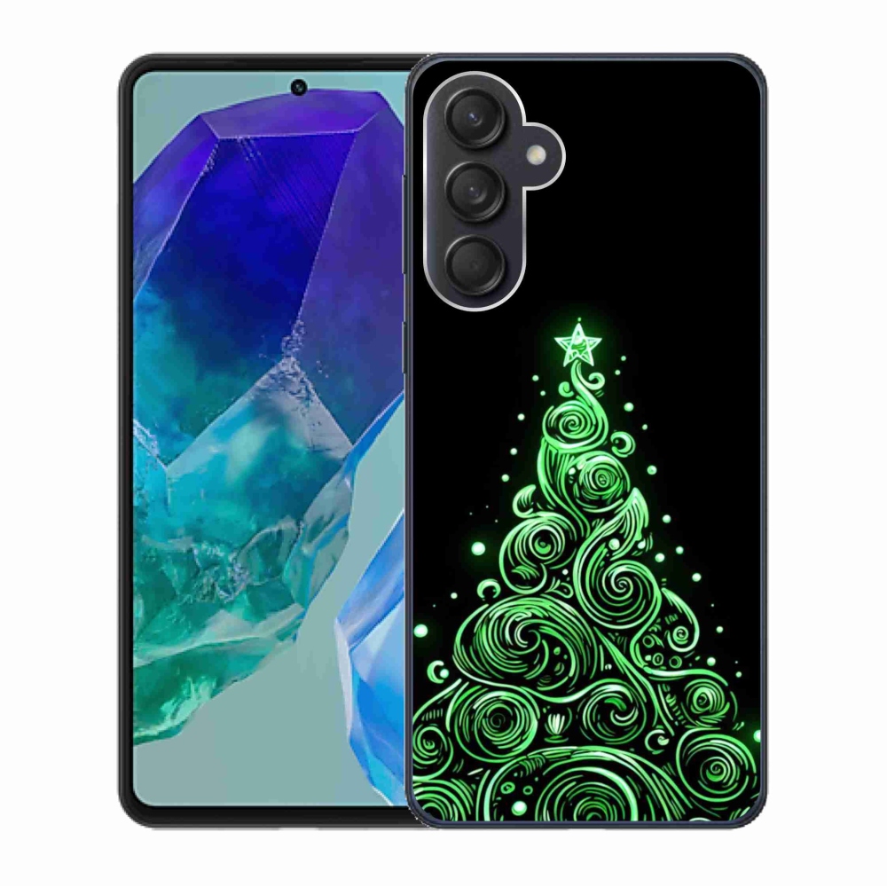 Gelový kryt mmCase na Samsung Galaxy M55 5G - neonový vánoční stromek 3