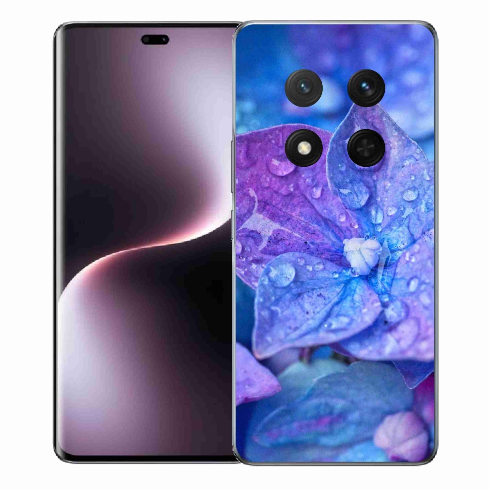 Gelový kryt mmCase na Honor Magic 7 Lite 5G - fialový květ