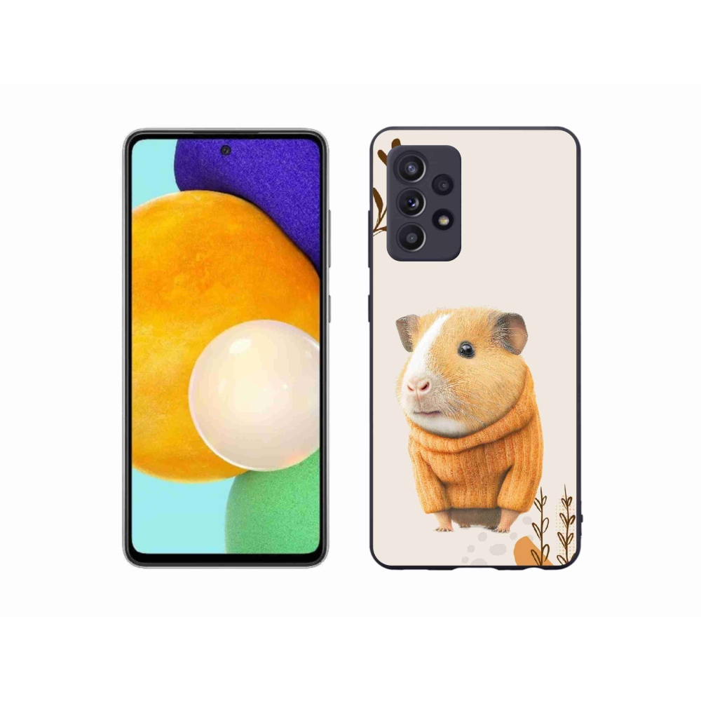 Gelový kryt mmCase na Samsung Galaxy A52s 5G - morče ve svetru