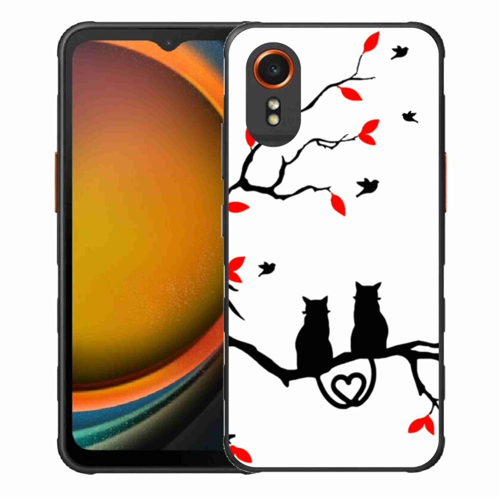 Gelový kryt mmCase na Samsung Galaxy Xcover 7 - kočičí láska
