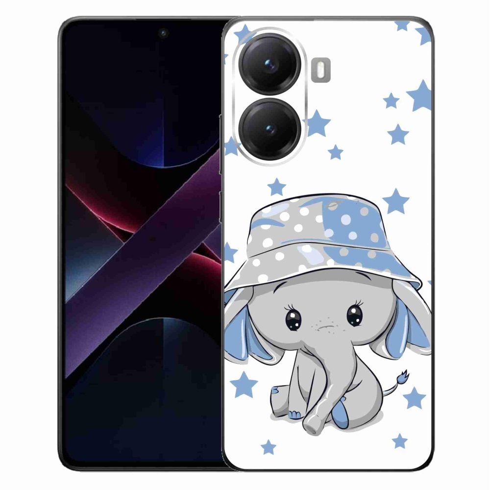 Gelový kryt mmCase na Xiaomi Poco X7 Pro 5G - modrý slon