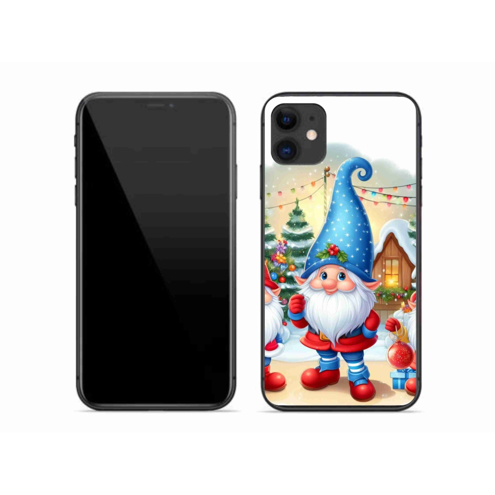 Gelový kryt mmCase na iPhone 11 - vánoční skřítci