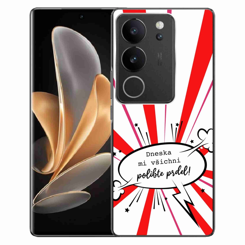 Gelový kryt mmCase na Vivo V29 5G - vtipný text 15 bílé pozadí