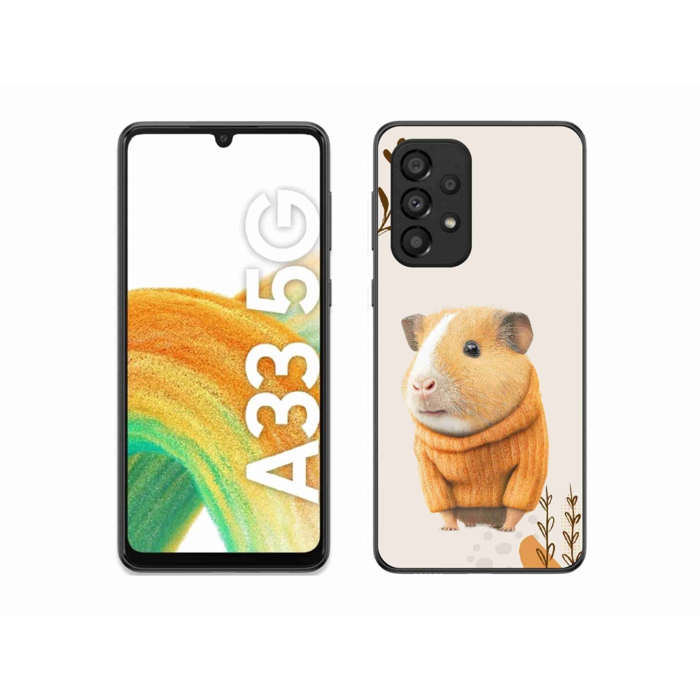 Gelový kryt mmCase na Samsung Galaxy A33 5G - morče ve svetru