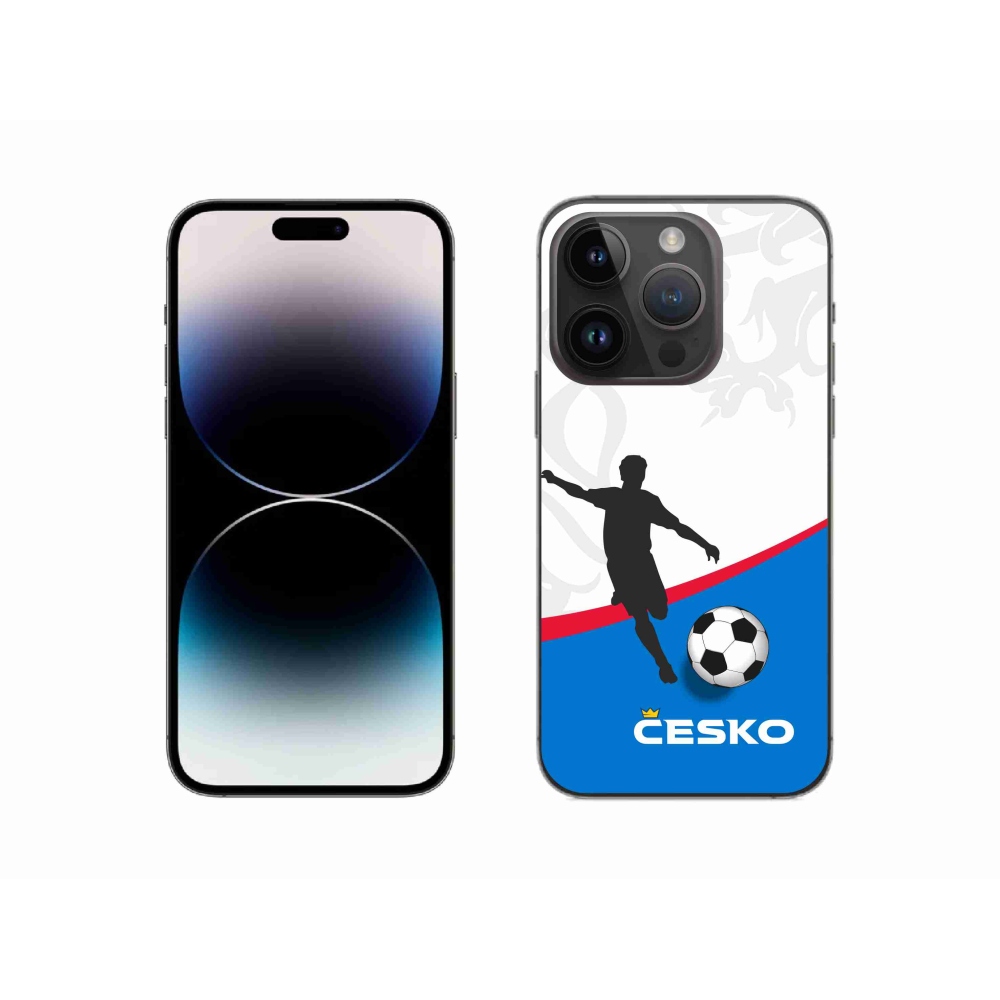 Gelový kryt mmCase na iPhone 14 Pro 6.1 - fotbal Česko 1