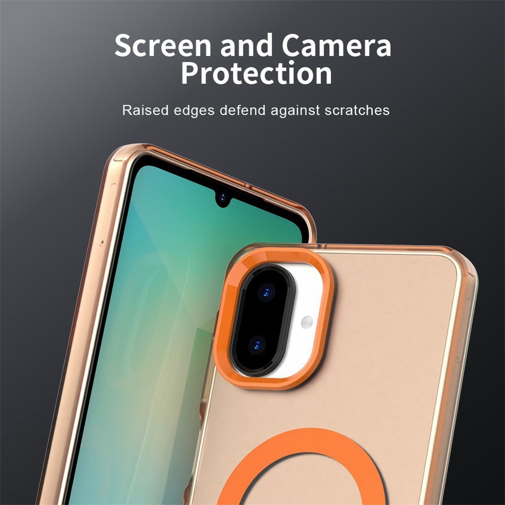 Candy gelový obal MagSafe pro Samsung Galaxy A07 4G - oranžový
