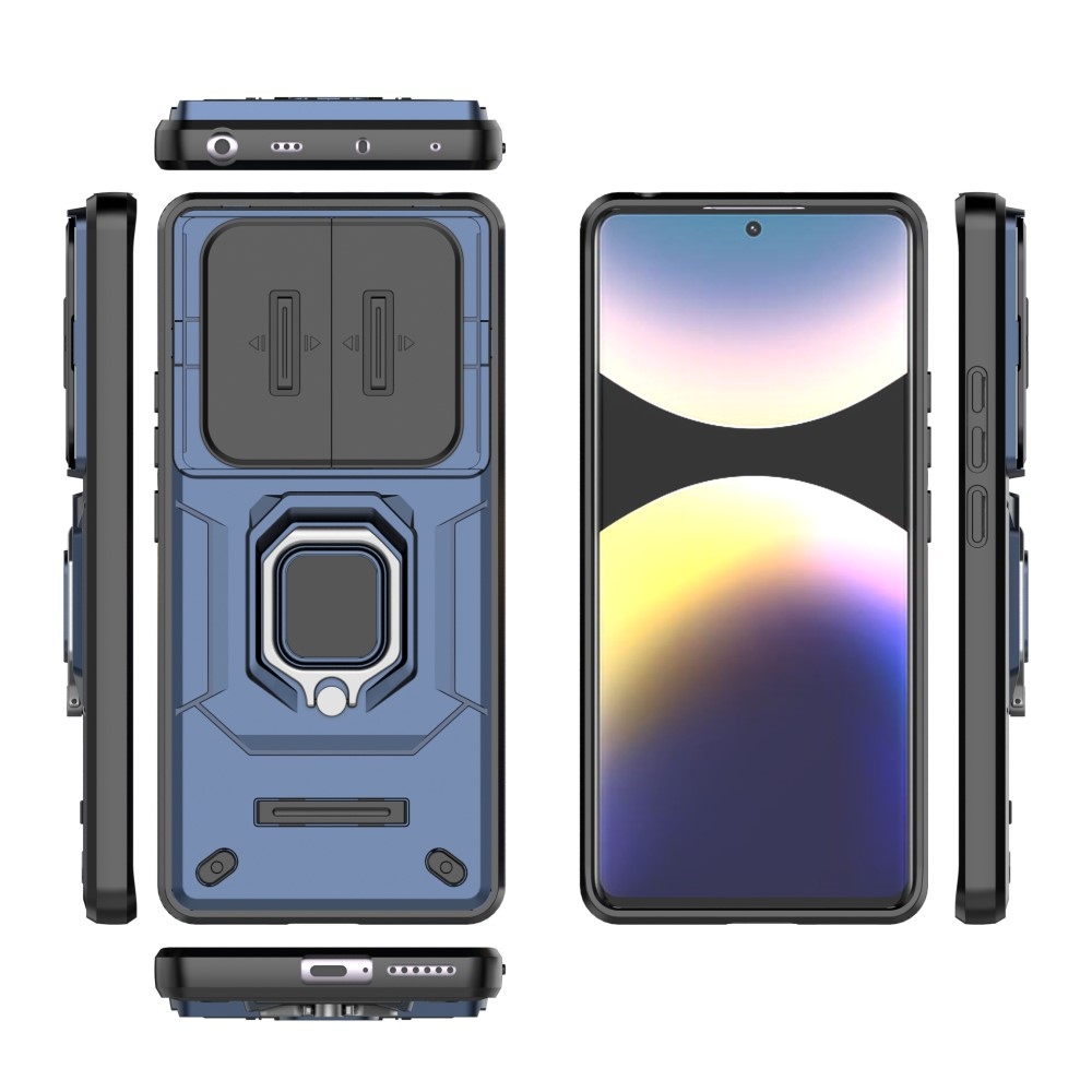 Lens odolný kryt na Xiaomi Redmi Note 14 Pro - modrý