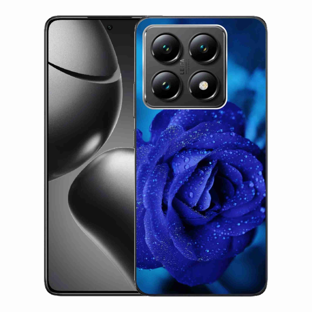 Gelový obal mmCase na Xiaomi 14T - modrá růže