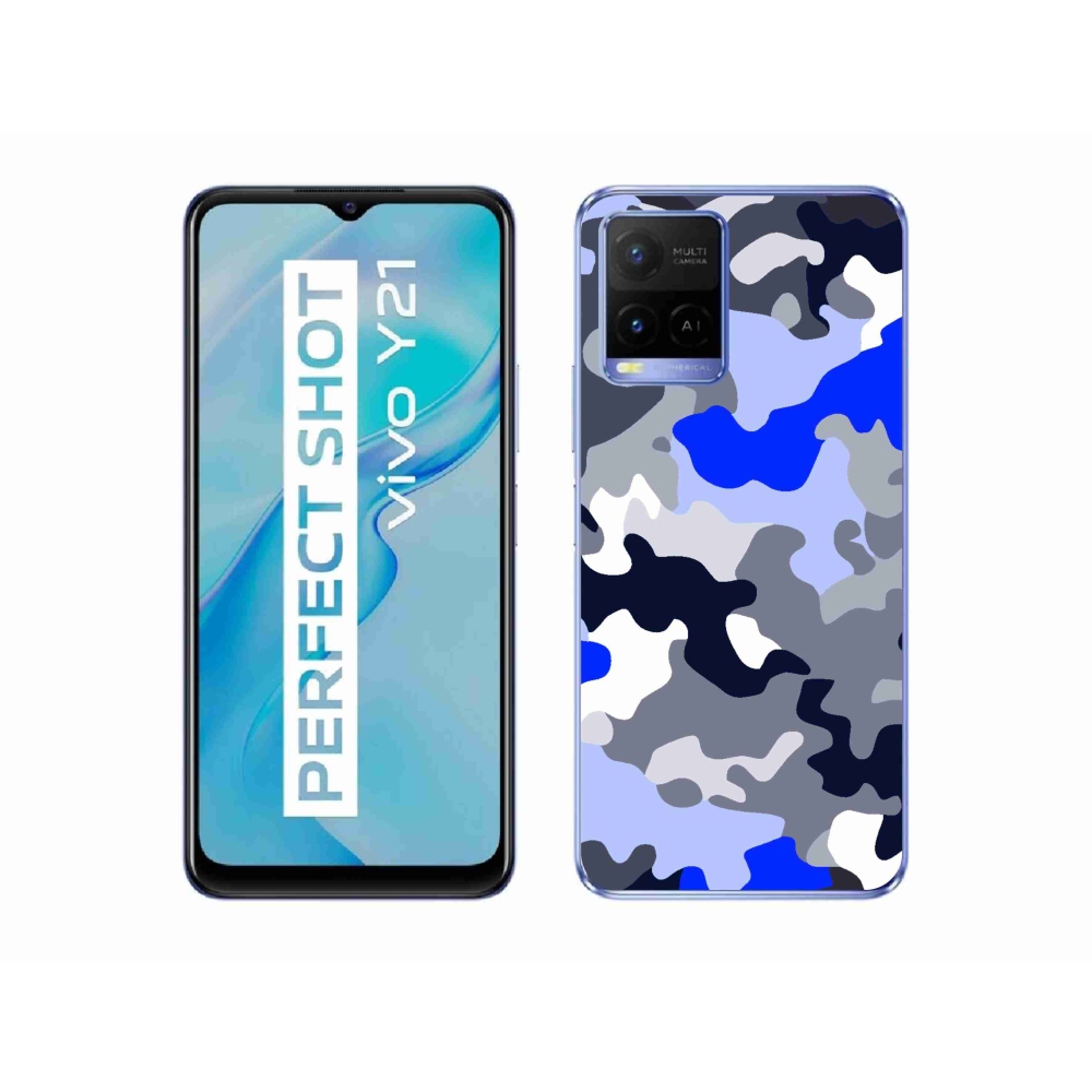 Gelový kryt mmCase na Vivo Y21/Y21s/Y33s - maskáčový vzor 8