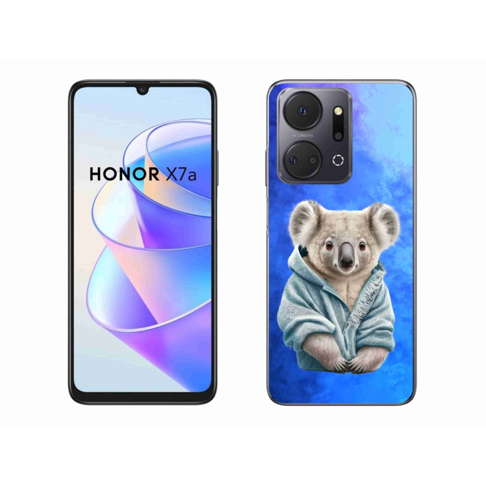 Gelový kryt mmCase na Honor X7a - koala ve svetru