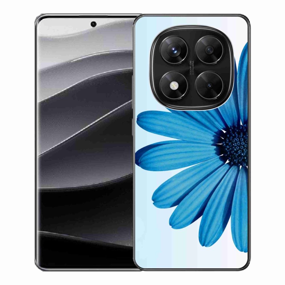 Gelový kryt mmCase na Xiaomi Redmi Note 14 Pro 5G/Poco X7 5G - modrá kopretina