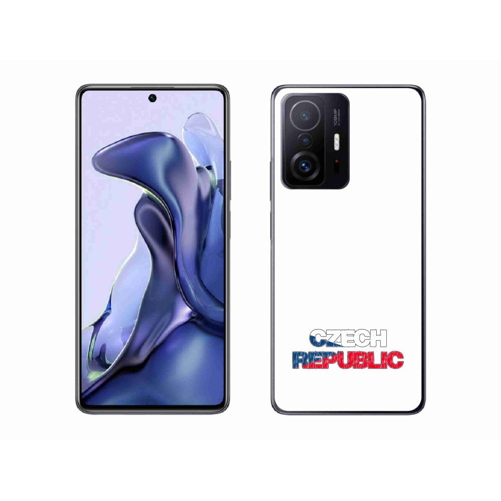 Gelový kryt mmCase na Xiaomi 11T - Czech Republic bílé pozadí