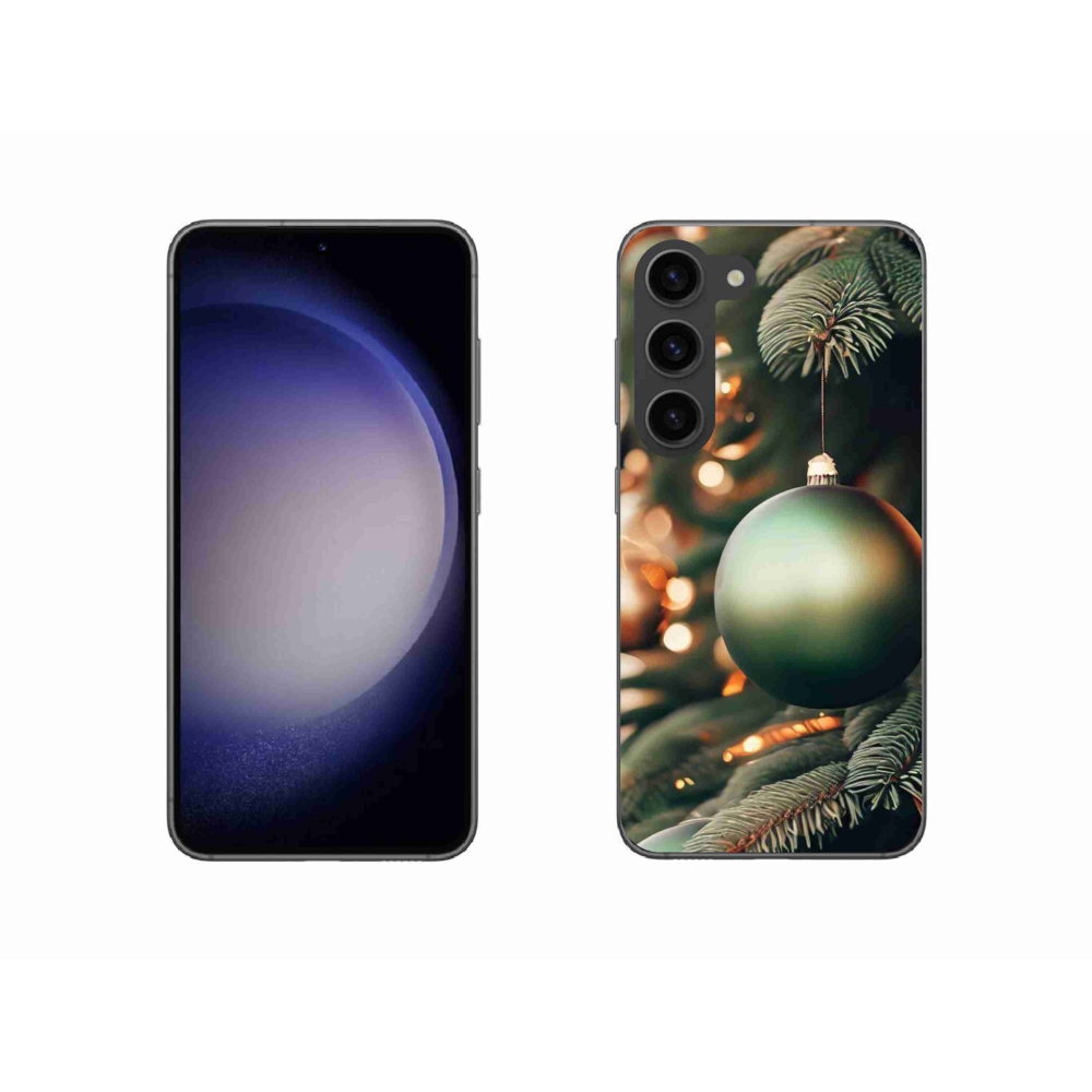 Gelový kryt mmCase na Samsung Galaxy S23 5G - vánoční ozdoby 1