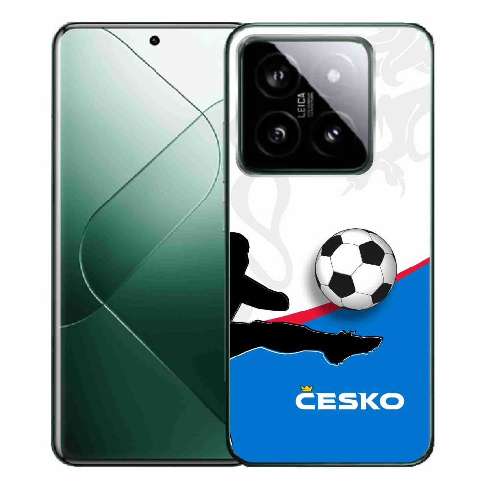 Gelový kryt mmCase na Xiaomi 14 Pro - fotbal Česko 3