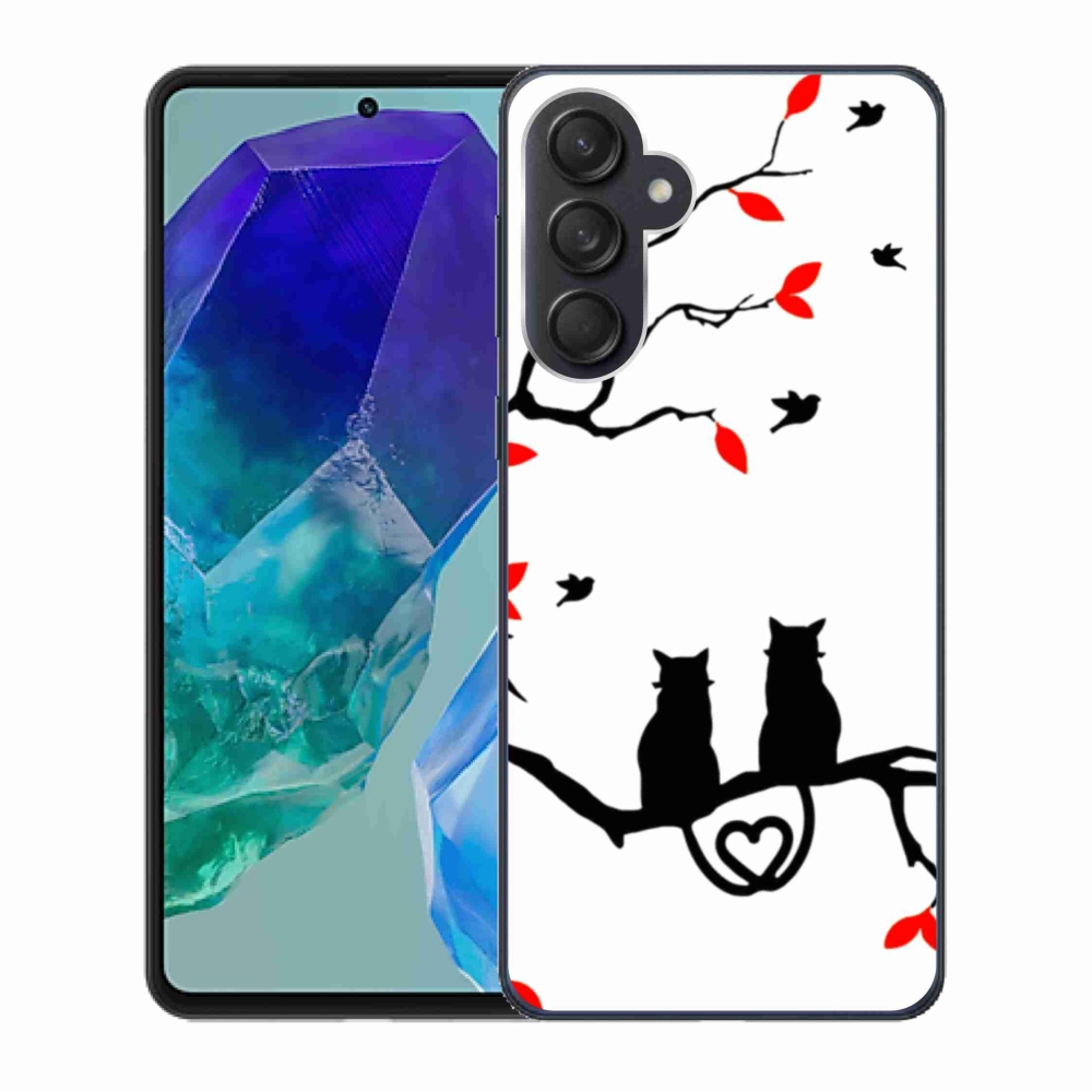 Gelový kryt mmCase na Samsung Galaxy M55 5G - kočičí láska