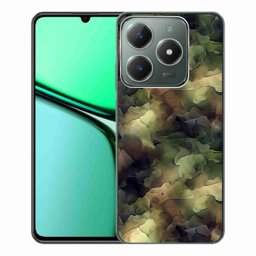 Gelový kryt mmCase na Realme C61 - maskáčový vzor 10