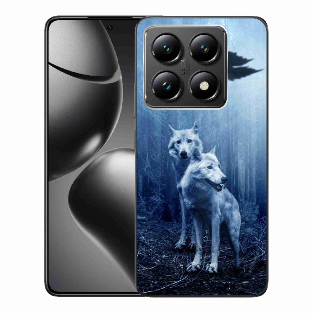 Gelový kryt mmCase na Xiaomi 14T - vlci v lese