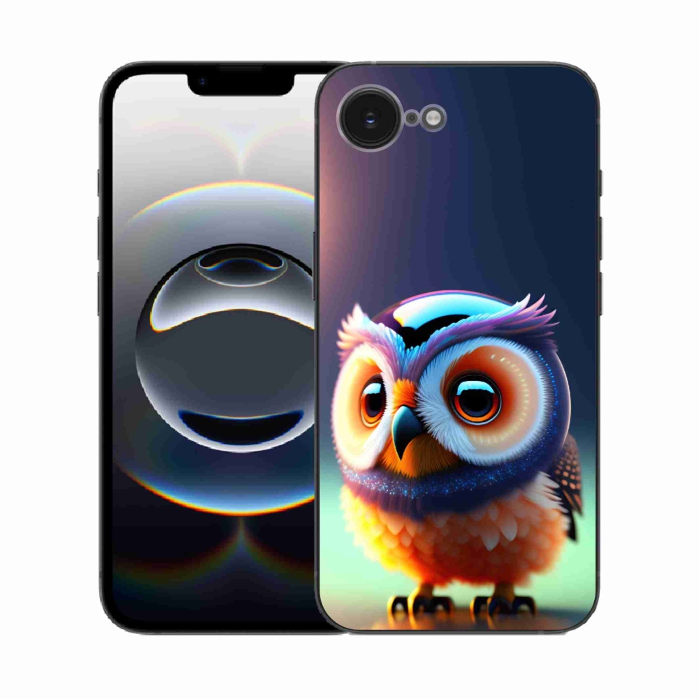 Gelový kryt mmCase na iPhone 16e - sovička