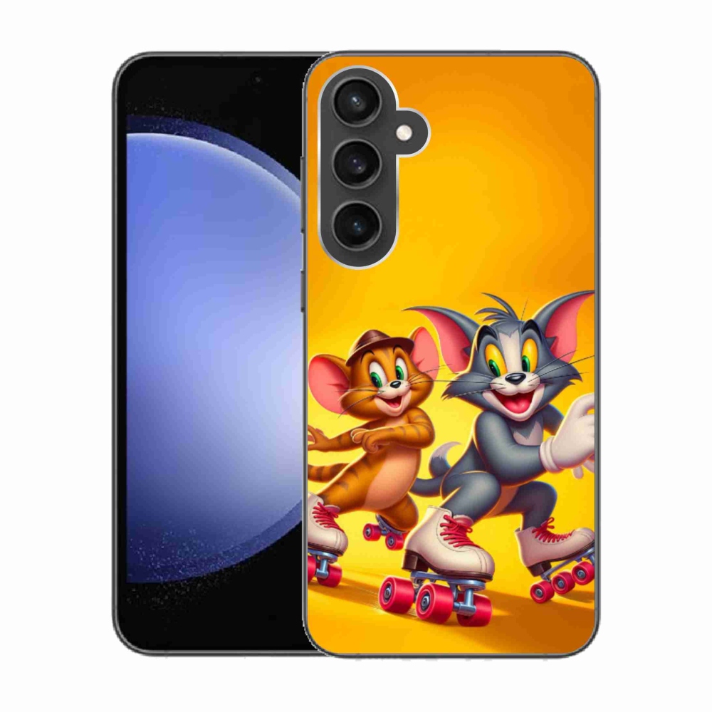 Gelový kryt mmCase na Samsung Galaxy S23 FE - tom a jerry