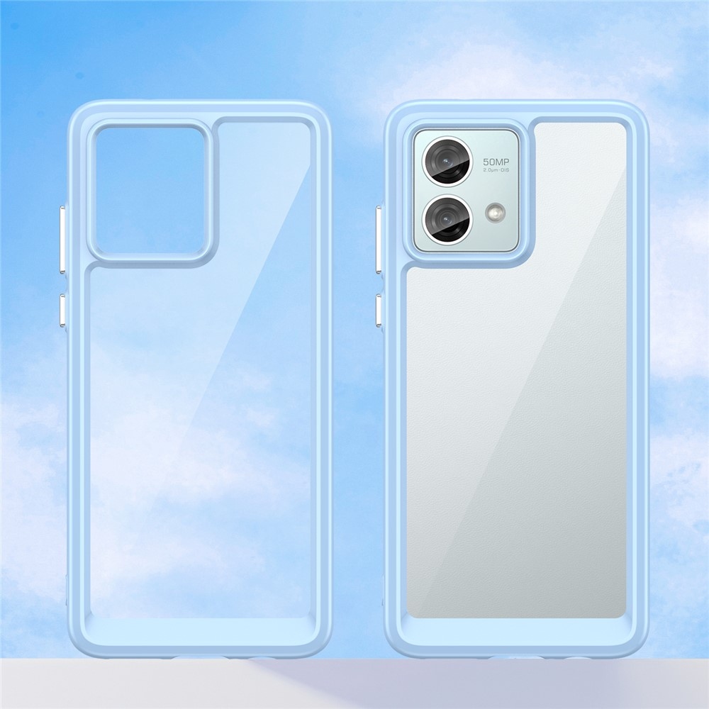 Gelový obal s pevnými zády na Motorola Moto G84 5G - modrý