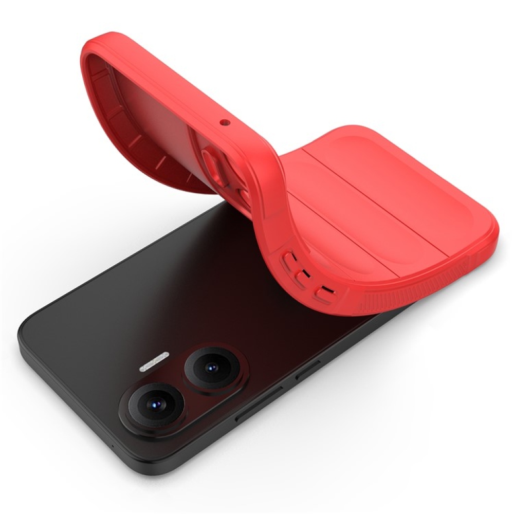 Rugg odolný gelový obal na Xiaomi Poco F7 5G - červený