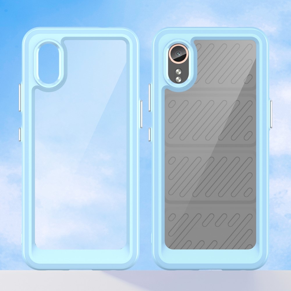 Gelový obal s pevnými zády na Samsung Galaxy Xcover 7 - modrý