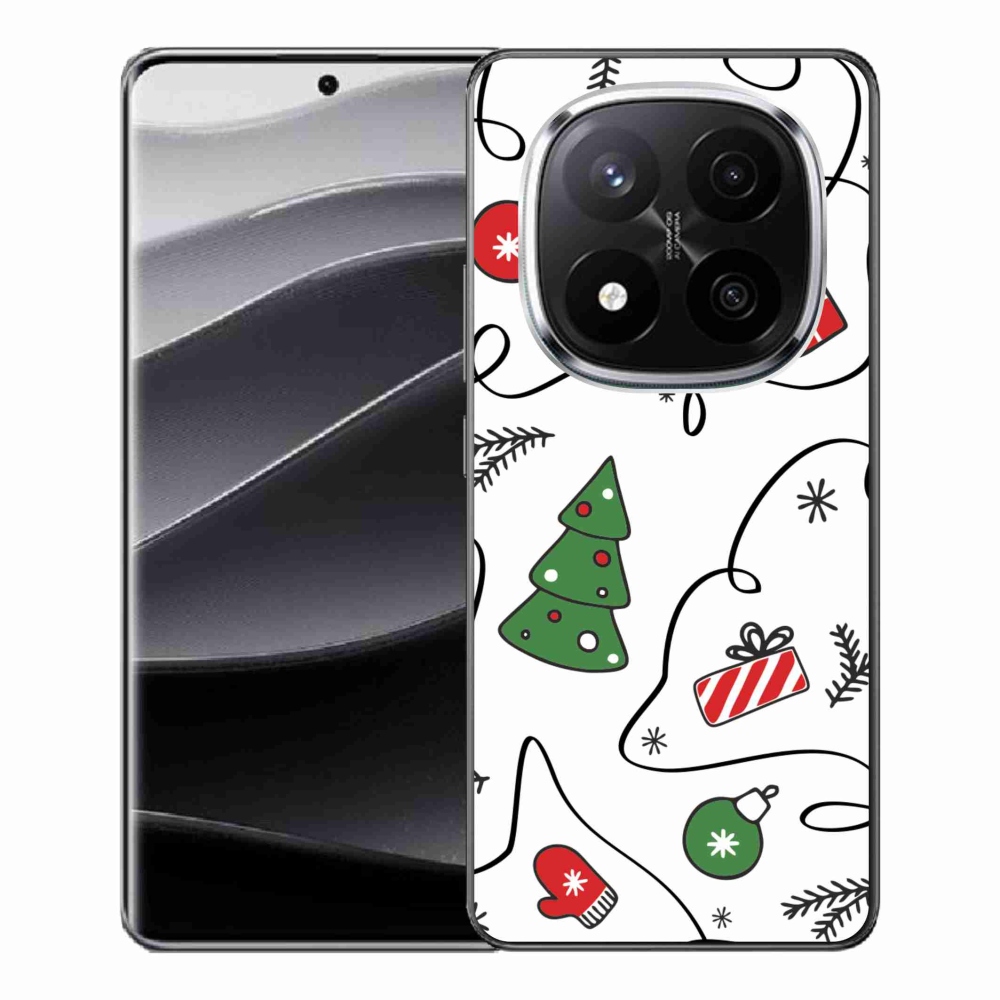 Gelový kryt mmCase na Xiaomi Redmi Note 14 Pro+ 5G - vánoční motivy