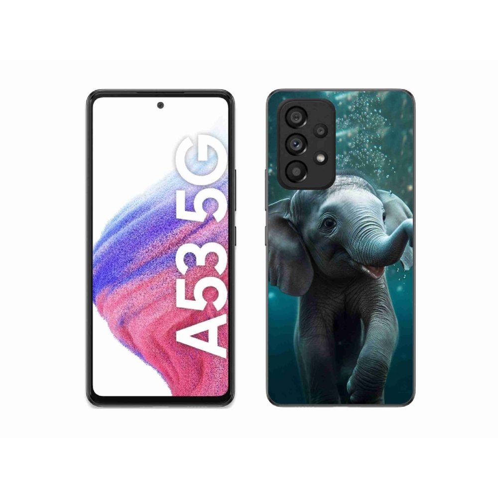 Gelový kryt mmCase na Samsung Galaxy A53 5G - slůně pod vodou