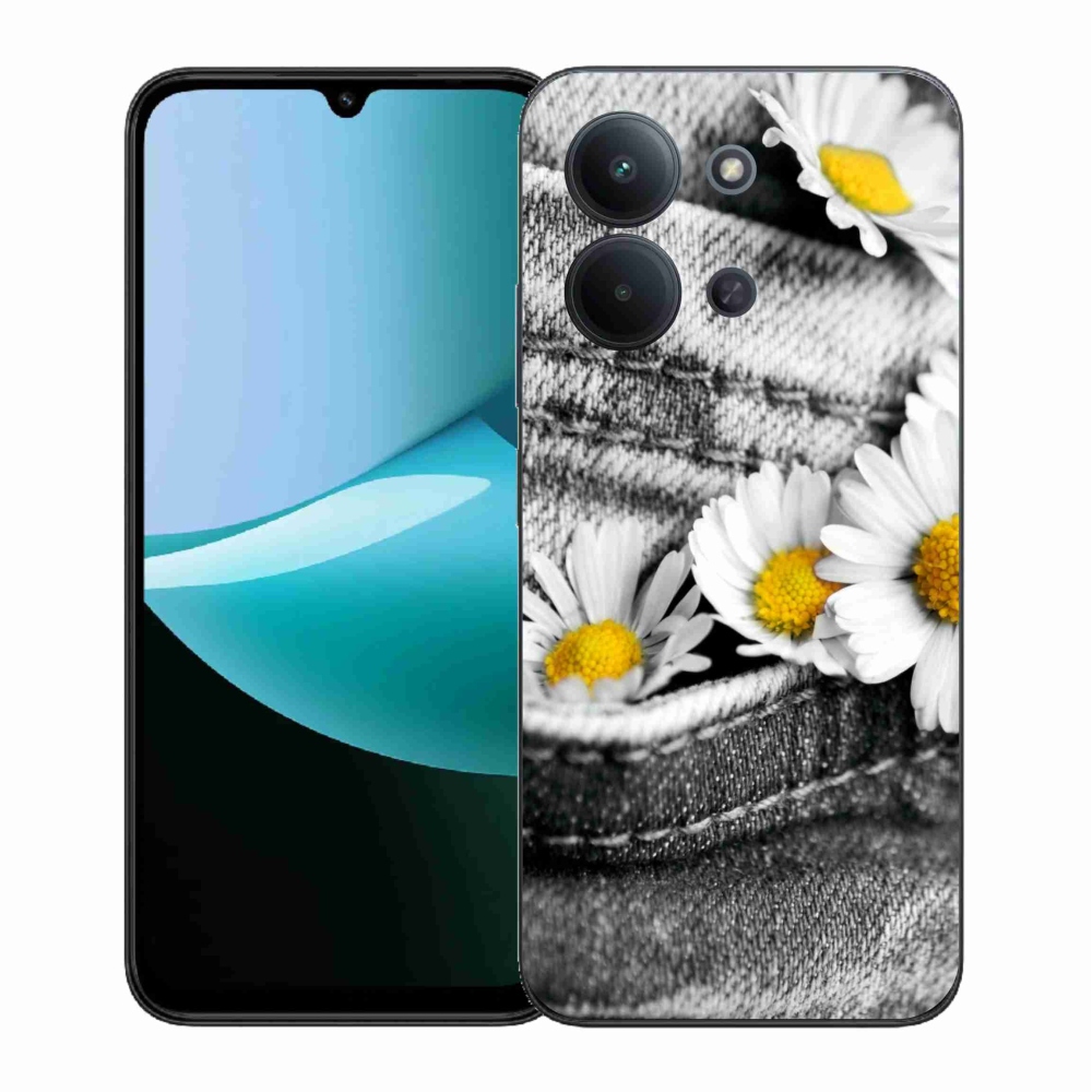 Gelový kryt mmCase na Xiaomi Redmi 15C 4G (171mm)/Poco C85 4G (171mm) - kopretiny