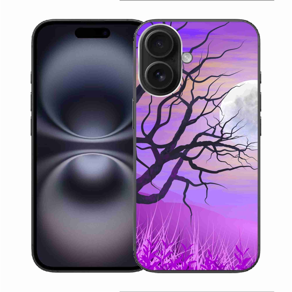 Gelový obal mmCase na iPhone 16 - kreslený opadaný strom