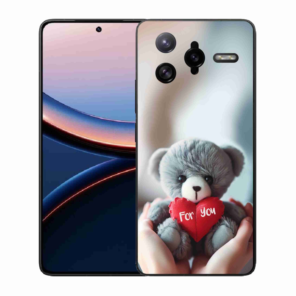 Gelový kryt mmCase na Xiaomi Poco F7 Ultra - medvídek pro zamilované