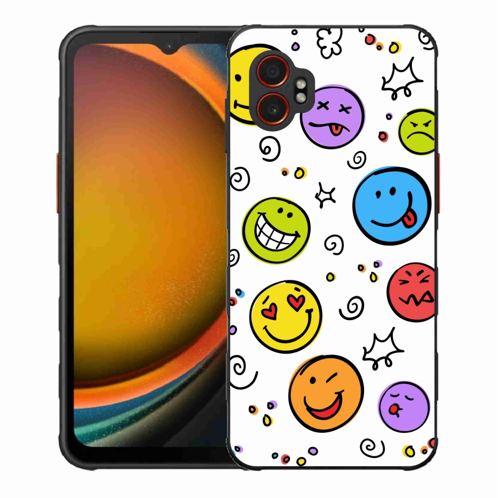 Gelový kryt mmCase na Samsung Galaxy Xcover 7 Pro - smajlíci
