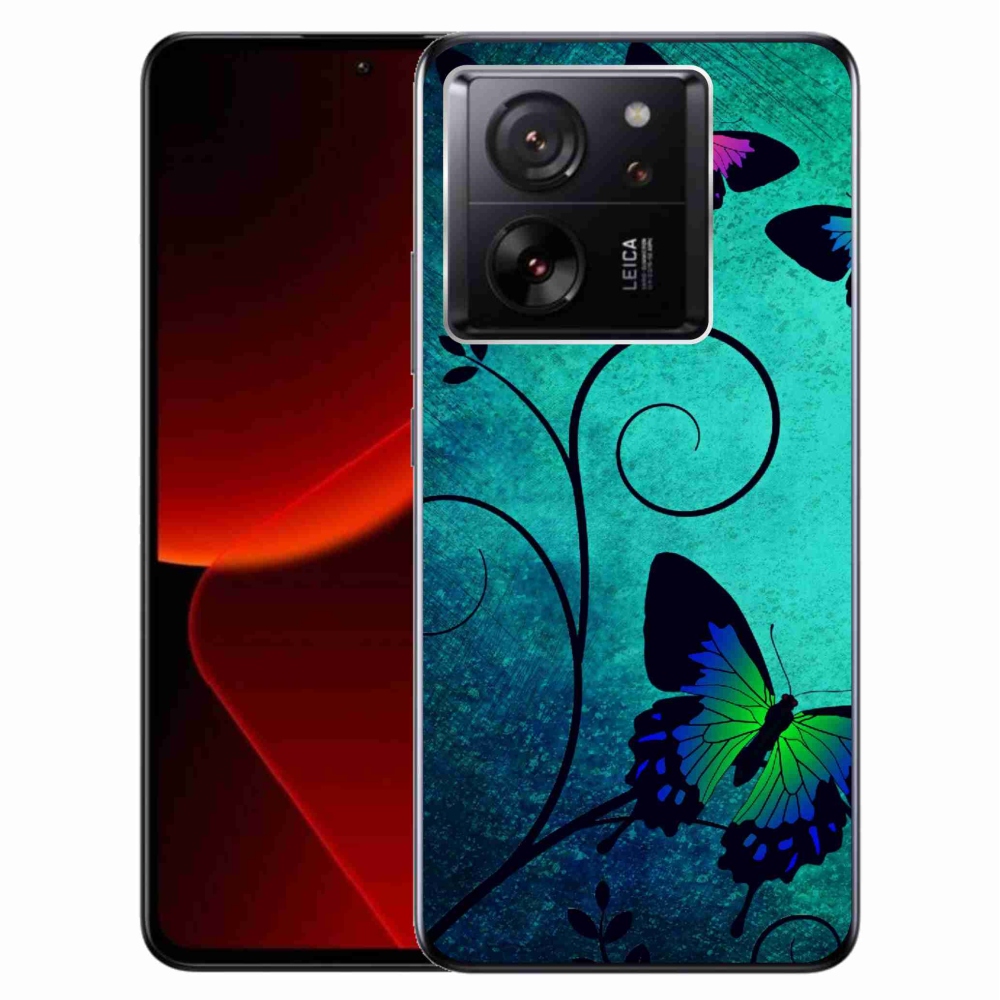 Gelový kryt mmCase na Xiaomi 13T/13T Pro - barevní motýli