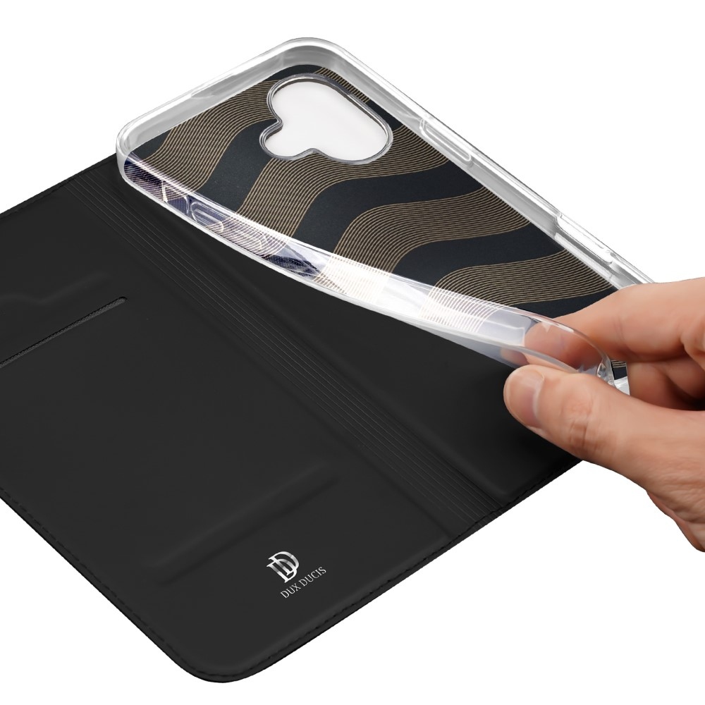 DUX knížkové pouzdro na iPhone 16 Plus - černé