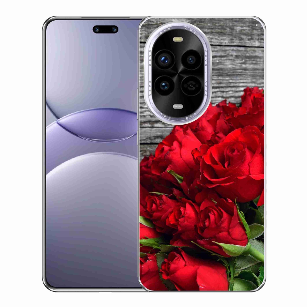 Gelový kryt mmCase na Huawei Nova 13 Pro 5G - červené růže