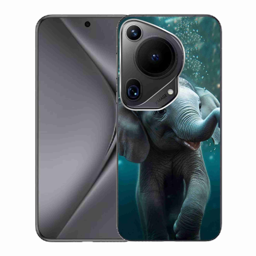 Gelový kryt mmCase na Huawei Pura 70 Ultra - slůně pod vodou