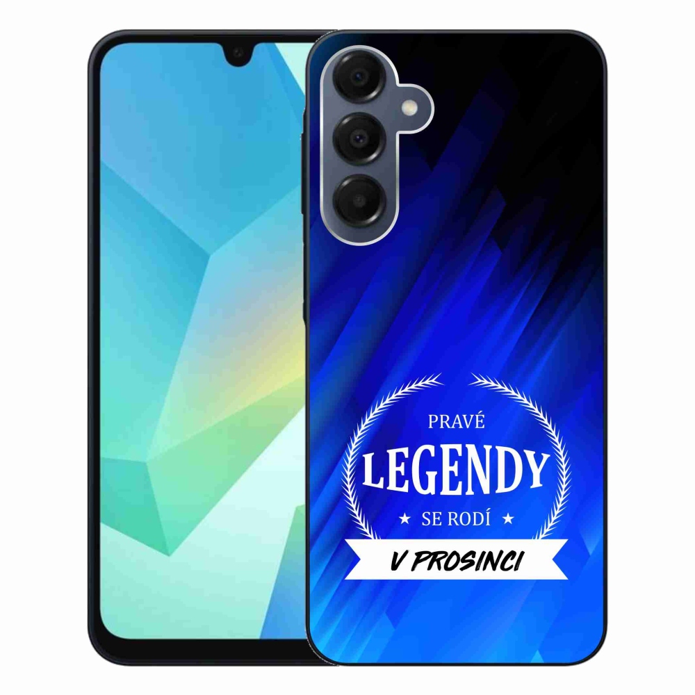 Gelový kryt mmCase na Samsung Galaxy A16 4G/5G - legendy v prosinci modré pozadí
