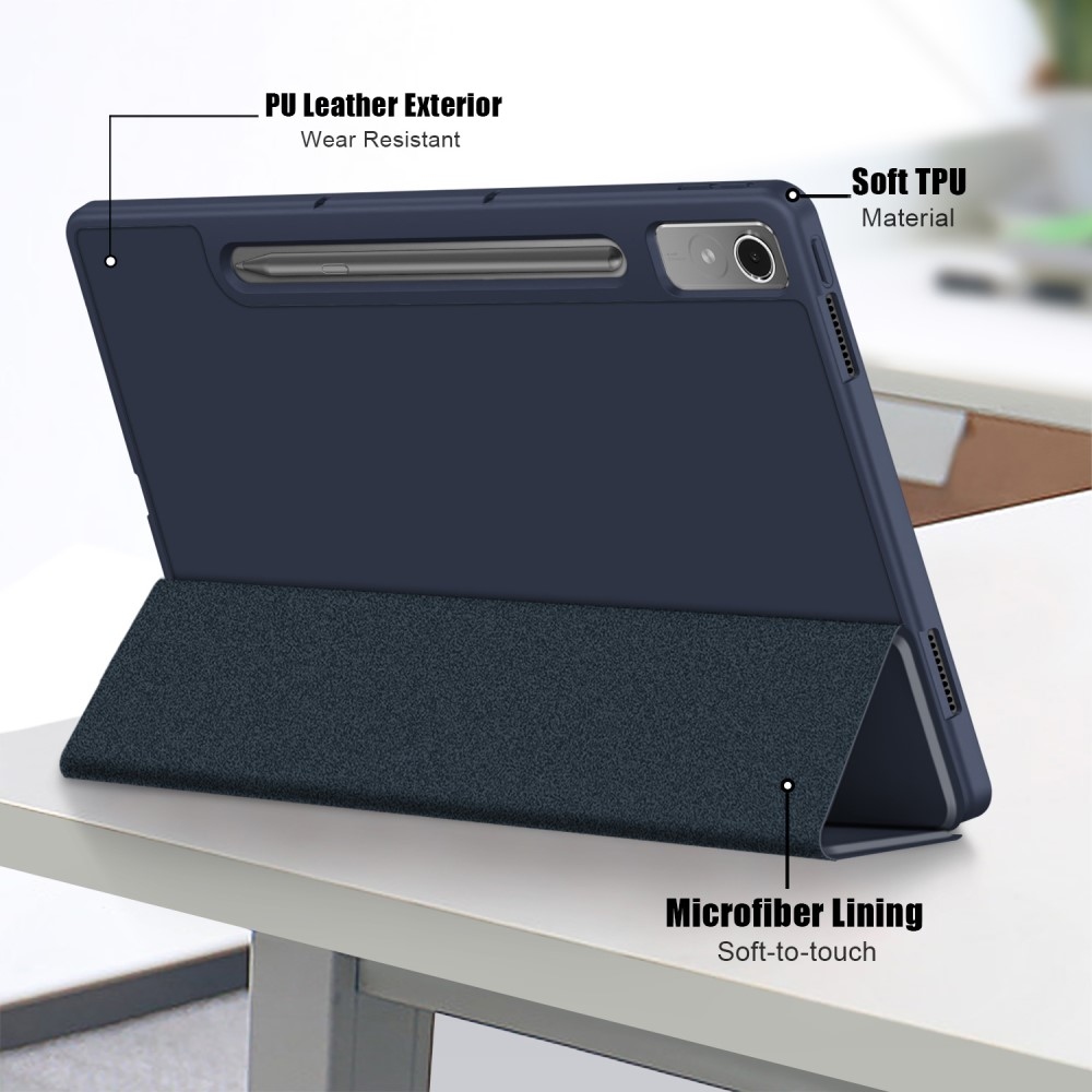 Case chytré zavírací pouzdro na tablet Lenovo Tab P12 - tmavěmodré