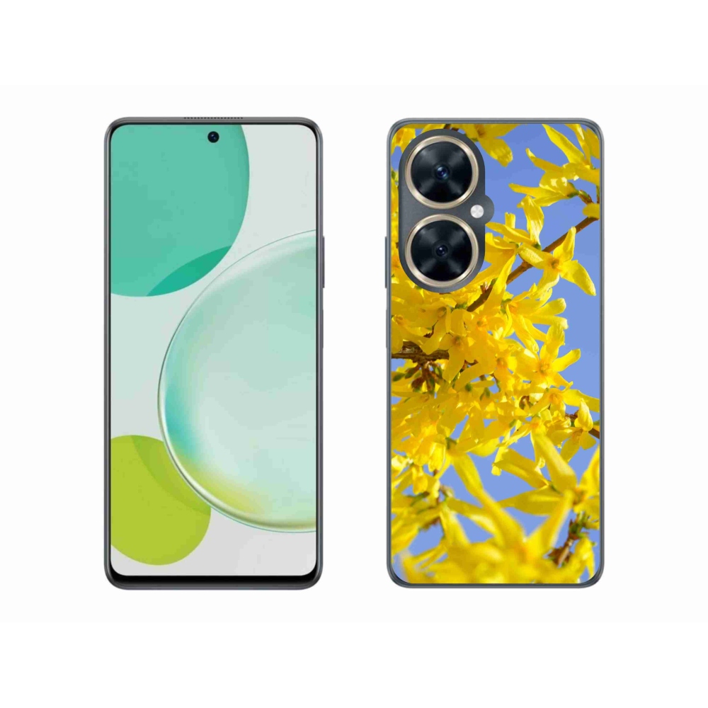 Gelový kryt mmCase na Huawei Nova 11i - žluté květy