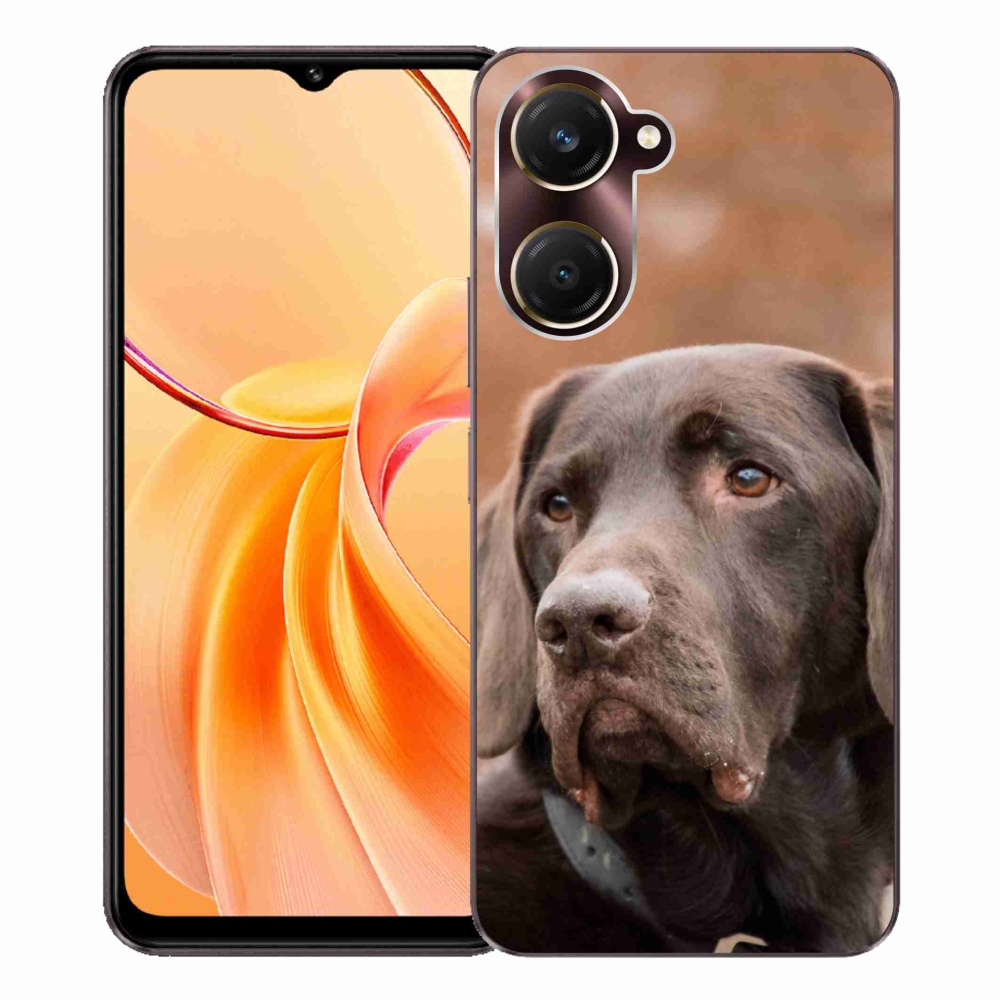 Gelový kryt mmCase na Vivo Y28s 5G - hnědý labrador